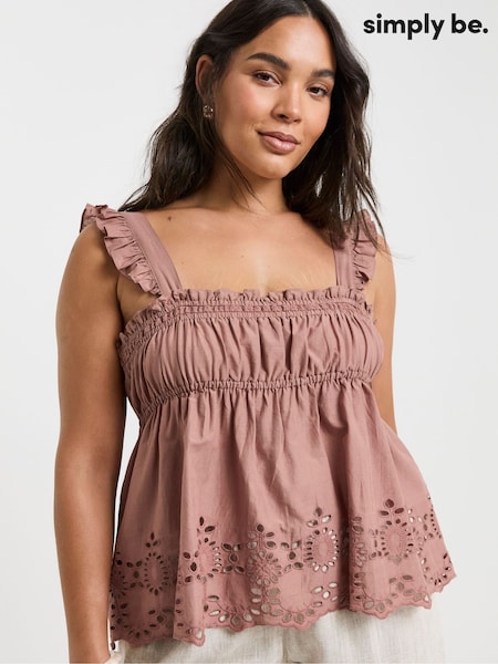 Simply Be Broderie Detail Vest Vest (W78041) | 48 €