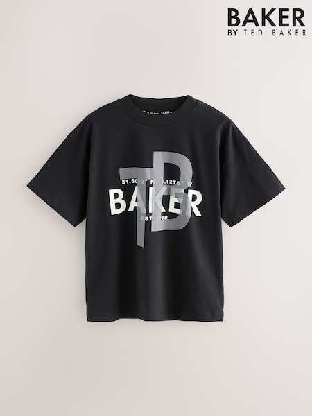 Baker by Ted Baker Oversized Graphic T-Shirt (W78150) | AED108 - AED132