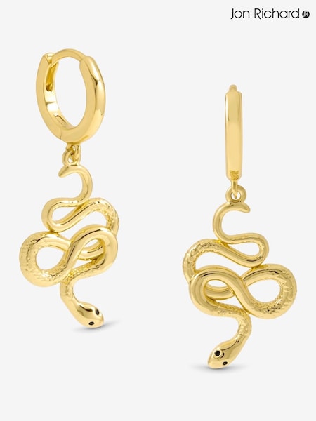 Jon Richard Gold Tone Snake Earrings (W78209) | AED105
