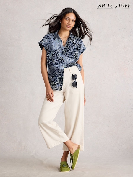 White Stuff Blue Ellie Cotton Shirt (W78253) | €58