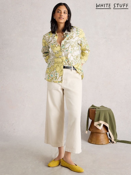 White Stuff Yellow Sophie  Cotton Shirt (W78259) | €62