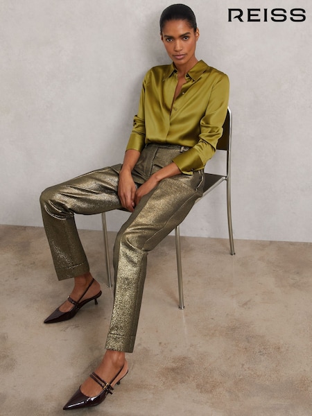 ذهبي - Reiss Sienna Trousers (W78449) | ‏936 د.إ.‏