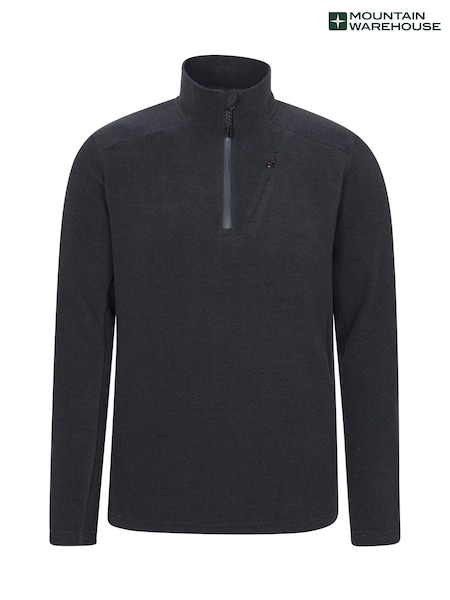 Mountain Warehouse Black Mens Ridge Half Zip Fleece (W78473) | R$ 235