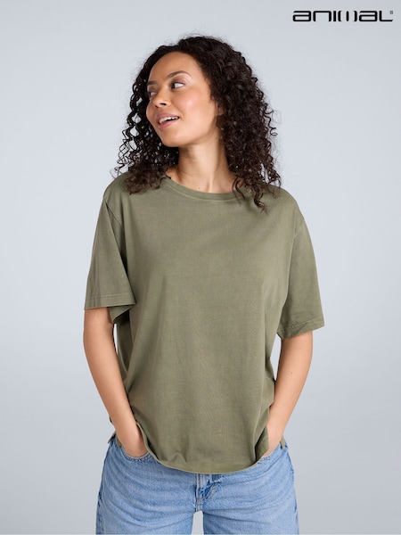 Verde - Animal Oversized Womens Grace T-Shirt (W78491) | 209 LEI