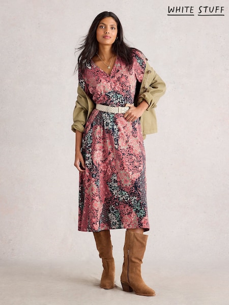 White Stuff Pink Megan Jersey Dress (W78532) | €83