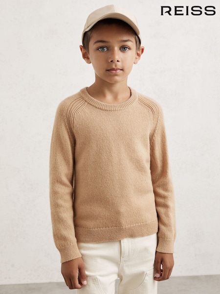 Reiss Stone Cloud Wool Blend Crew Neck Jumper (W78554) | €50