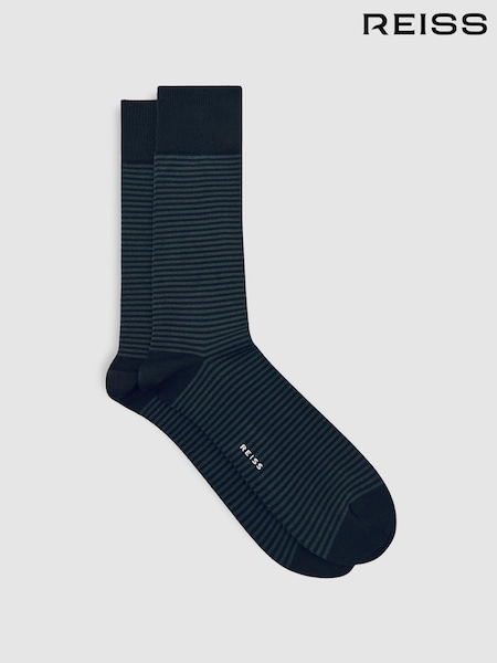 Reiss Mario Stripe Striped Socks (W78556) | R$ 100