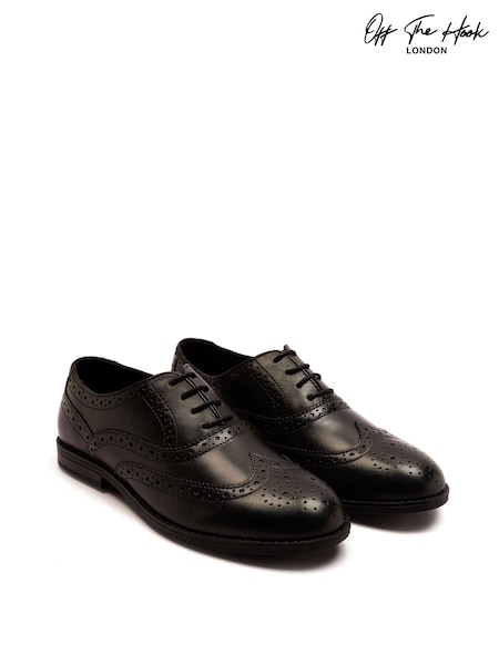 Schwarz - Off The Hook Waldew Leather Lace-Up Formal Brogue Shoes (W78586) | 47 €
