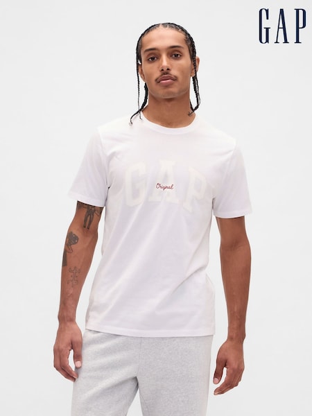 Gap White Everyday Soft Logo T-Shirt (W78959) | €20