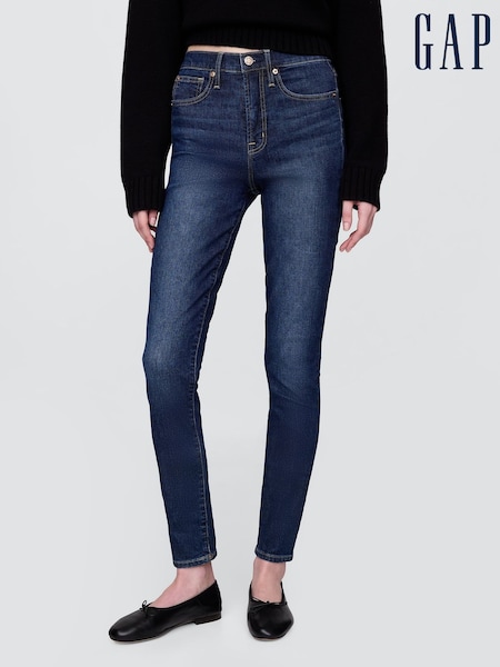 Gap Dark Blue High Rise True Skinny Jeans (W78997) | €73