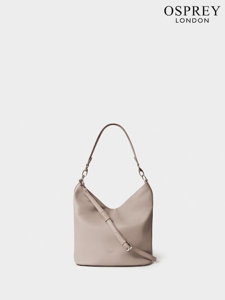 Osprey London Large Natural The Kelso Leather Hobo Bag (W79102) | R$ 1.825