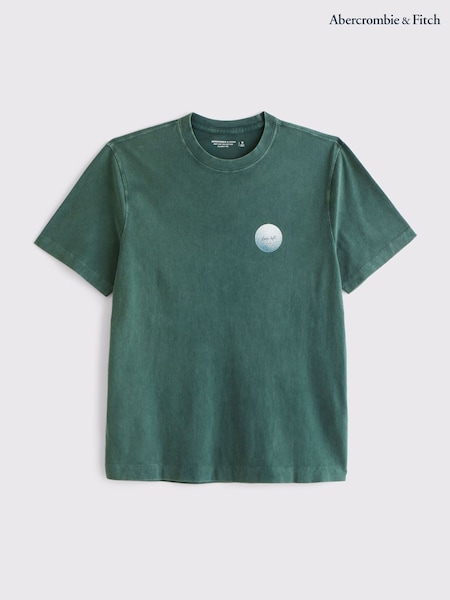 Abercrombie & Fitch Green Golf Graphic Back Print T-Shirt (W79127) | ‏169 د.إ.‏