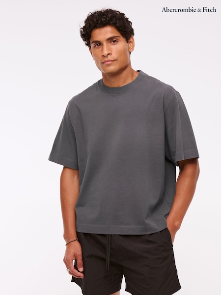Abercrombie & Fitch Grey Crew Neck T-Shirt (W79128) | €41