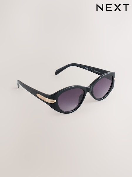 أسود - Oval Sunglasses (W79263) | ‏66 ر.ق.