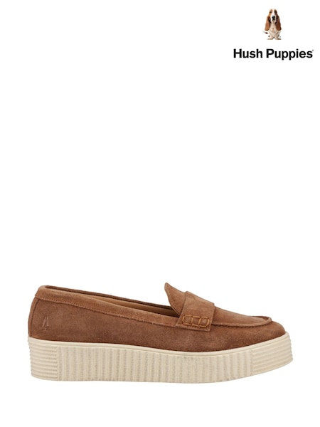 Коричневый - Hush Puppies Tamara Black Loafers (W79318) | €99