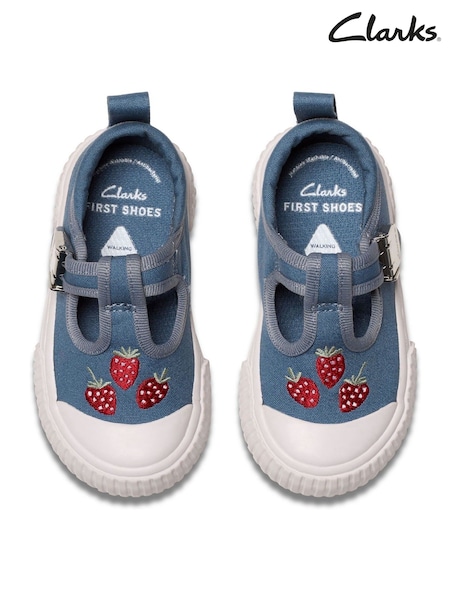 Clarks Toddler Foxing Berry Print Canvas Shoes (W79325) | 209 LEI