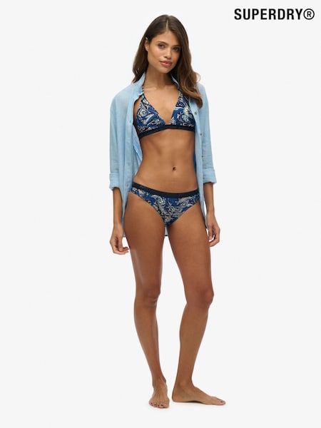 SUPERDRY Blue SUPERDRY Print Classic Bikini Bottoms (W79347) | €29