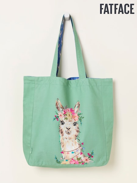FatFace Multi Llama Reversible Tote Bag (W79552) | AED90