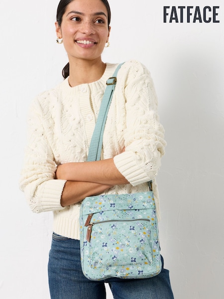 FatFace Floral Canvas Crossbody Bag (W79573) | 220 LEI