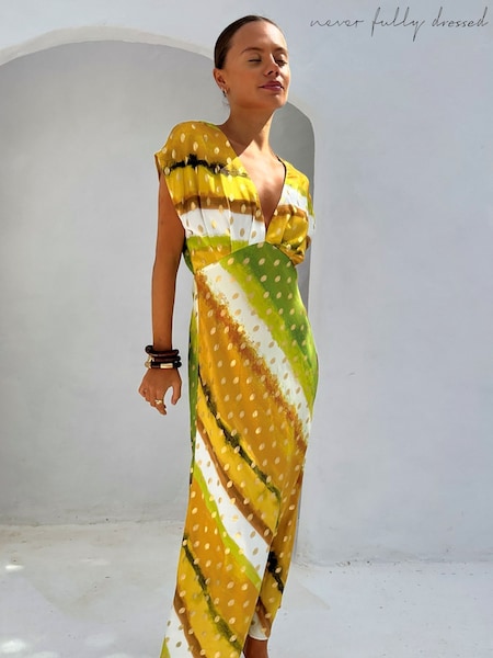 Never Fully Dressed Green Ombre Elodie Dress (W79774) | R$ 1.275