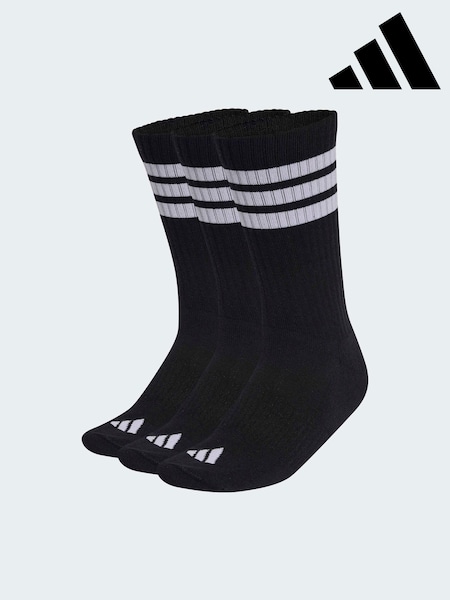 adidas Black Stonewash Crew Socks 3 Pack (W80324) | kr204