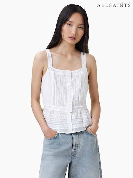 AllSaints White Catalina Top (W80523) | R$ 980