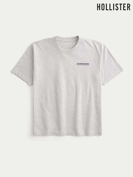 Hollister Logo Crew Neck T-Shirt (W80804) | 89 QAR