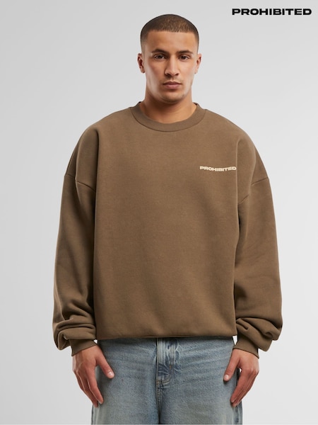 Prohibited Brown 10119 Crew Neck Sweatshirt (W80838) | €69