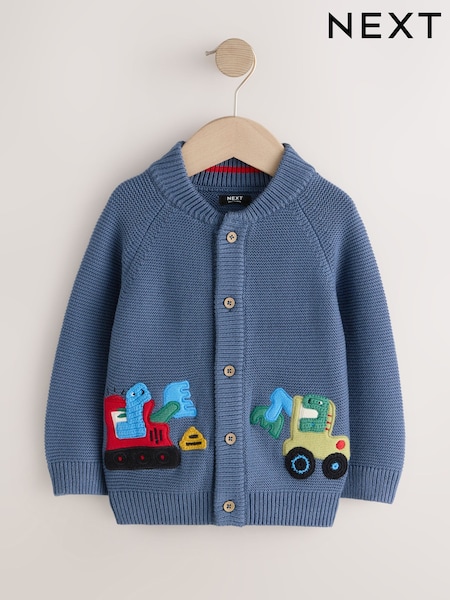 নীল ডাইনোসর - Character Cardigan (3mths-7yrs) (W80912) | ৳ 3,410 - ৳ 4,170