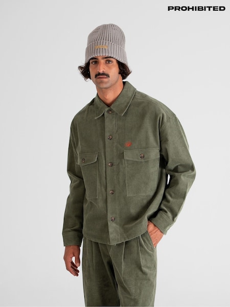 Prohibited Green Ranger Corduroy Overshirt (W80961) | €98