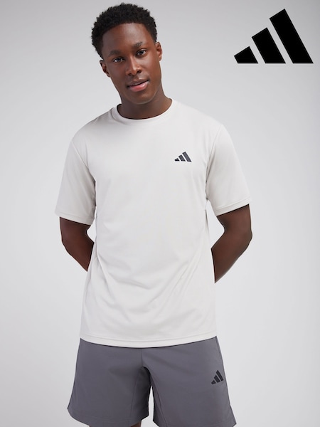 adidas Grey Workout Essentials Base T-Shirt (W80988) | AED87 - AED105