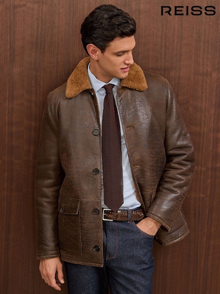 Reiss Brown Halfield Jacket (W81082) | €1,995