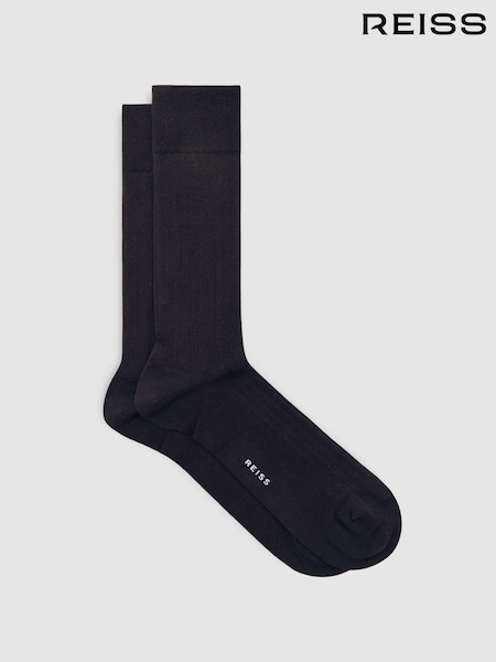 Reiss Chocolate Brown Fela Socks (W81086) | R$ 100