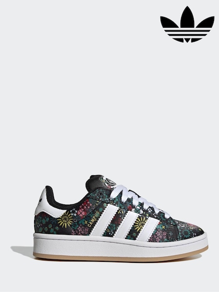 adidas Originals Black/White Liberty London Campus 00s Junior Trainers (W81291) | AED437