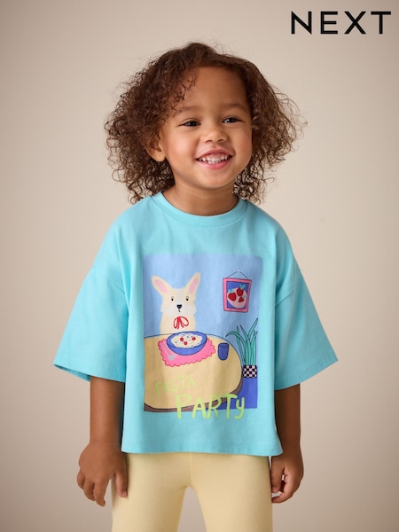 Blue Dog Short Sleeve T-Shirt (3mths-7yrs) (W81563) | LEI 52 - LEI 67