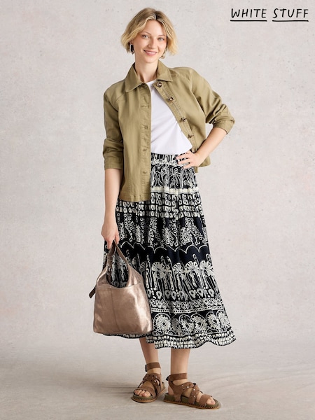 White Stuff Blue Abigail Midi Skirt (W81605) | €69