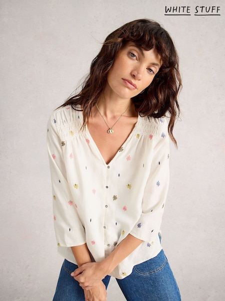 Blanco - White Stuff Rae Cotton Top (W81629) | 64 €