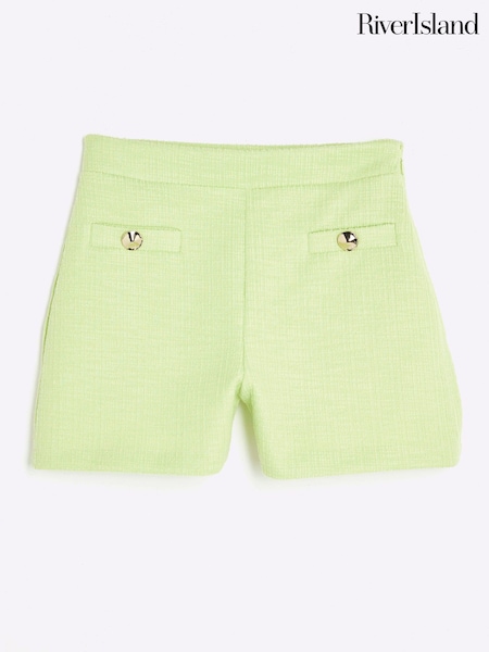 River Island Green Petite Boucle Shorts (W82289) | R$ 535