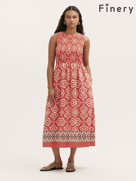 Finery Orange Skylar Dress (W82373) | R$ 485