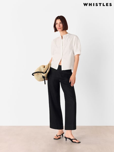 Whistles Cotton Short Sleeve Shirt (W82643) | R$ 780