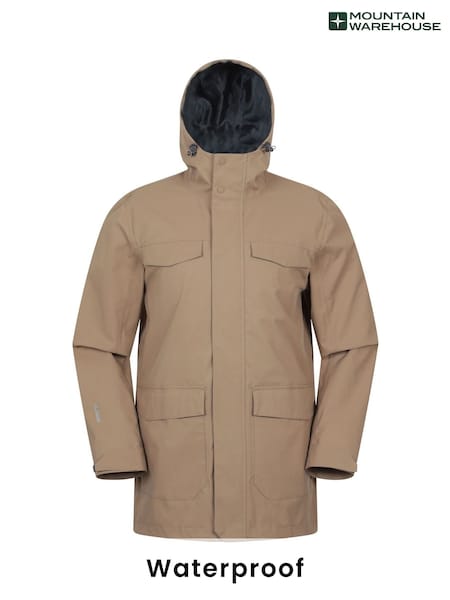 Mountain Warehouse Natural Mens Rushes Waterproof Jacket (W82660) | AZN 213