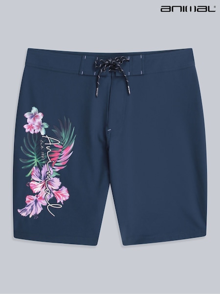 Animal Blue Womens Nora Classic Quick Drying Board Shorts (W82775) | €56
