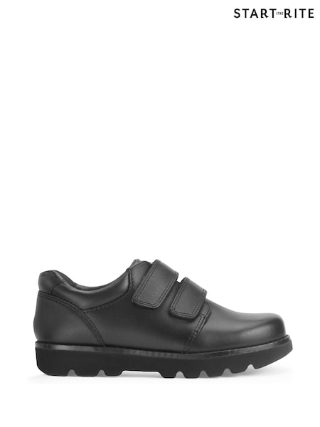 Start-Rite Boys Parker Double Rip-Tape Smart School Black Shoes (W82892) | 86 €