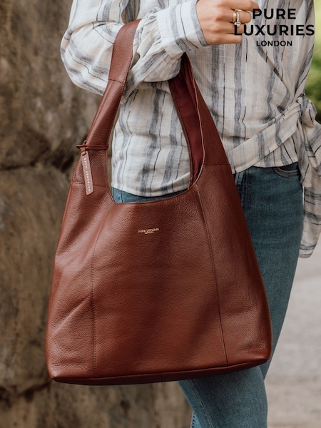 Pure Luxuries London Nina Leather Shoulder Bag (W82914) | €62