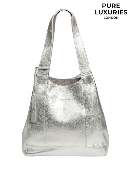 Pure Luxuries London Metallic Colette Leather Handbag (W82919) | R$ 585