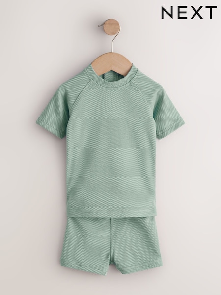 أخضر - Textured Swim Set (3mths-7yrs) (W82951) | ‏71 د.إ.‏ - ‏ 91‏ د.إ.