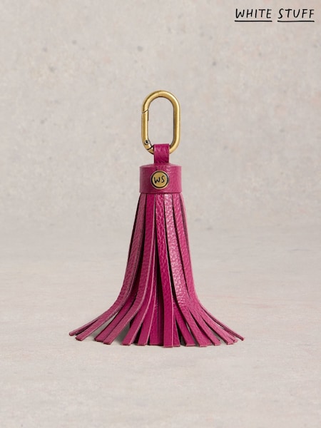 White Stuff Pink Tassel Keyring Purse (W83061) | €18.50