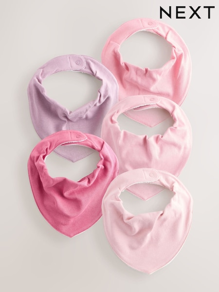 وردي - 5 Pack Baby Dribble Bibs (W83258) | ‏52 ر.ق.