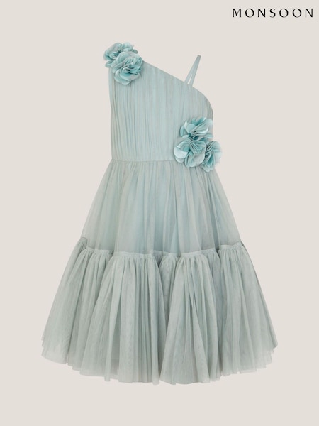 Monsoon Ruby Asymmetric Flower Tulle Dress (W83268) | 71 € - 85 €