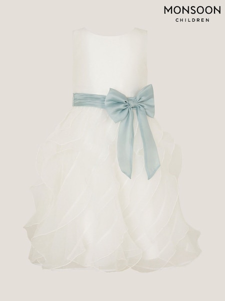 Monsoon Natural Cancan Sleeveless Bow Ruffle Dress (W83269) | €79 - €92